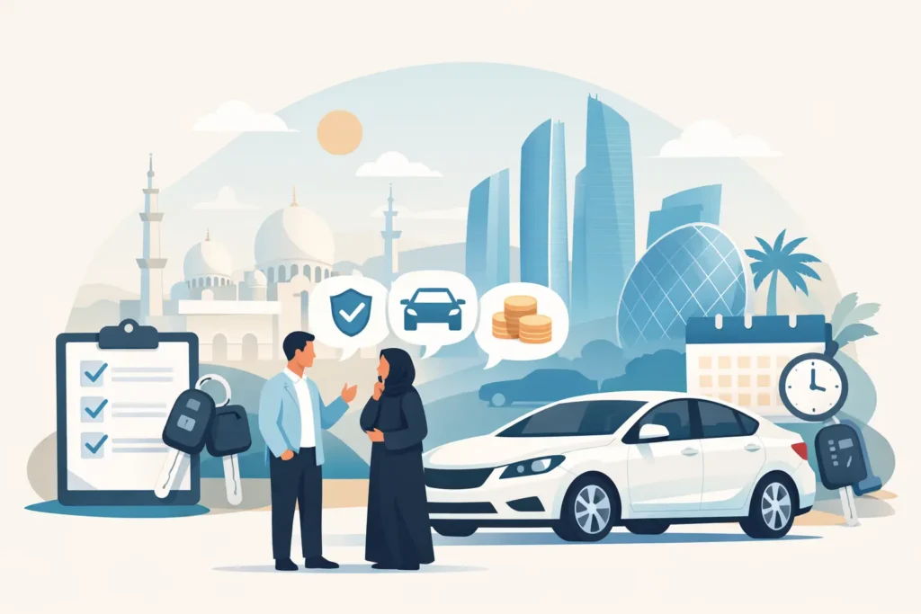 تأجير سيارات شهري أبوظبي - كيف تختار صح